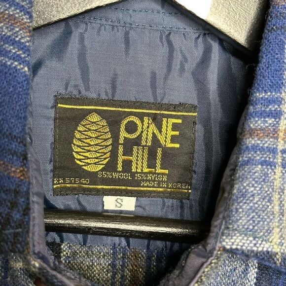 Vintage Pine Hill Plaid Wool Button Down Shirt Small - Picture 3 of 3